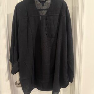 Old Navy Linen Blend Boyfriend Button-up Shirt